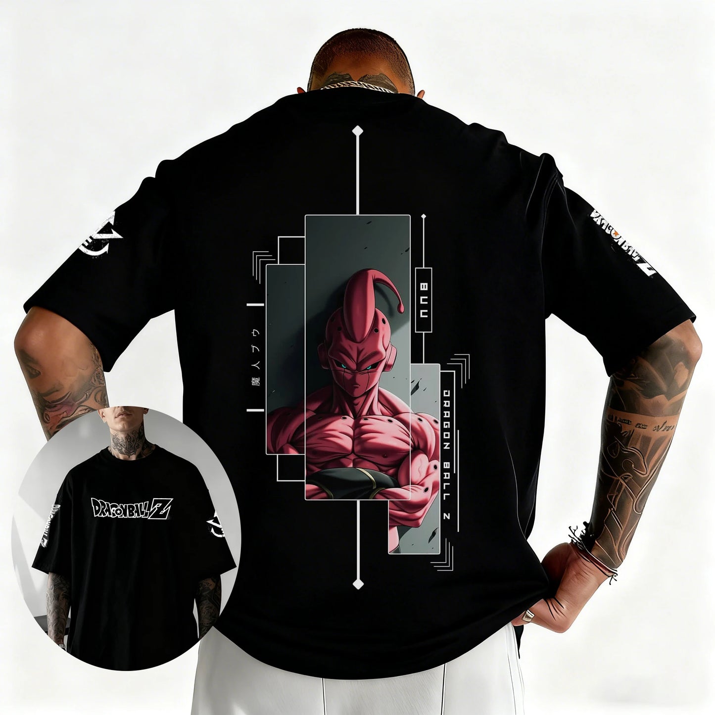Dragon Ball Japanese Anime Printed Men's T-Shirt Majin Buu Boys Children Harajuku Short Sleeve Kids Goku T-shirt Summer Clothing