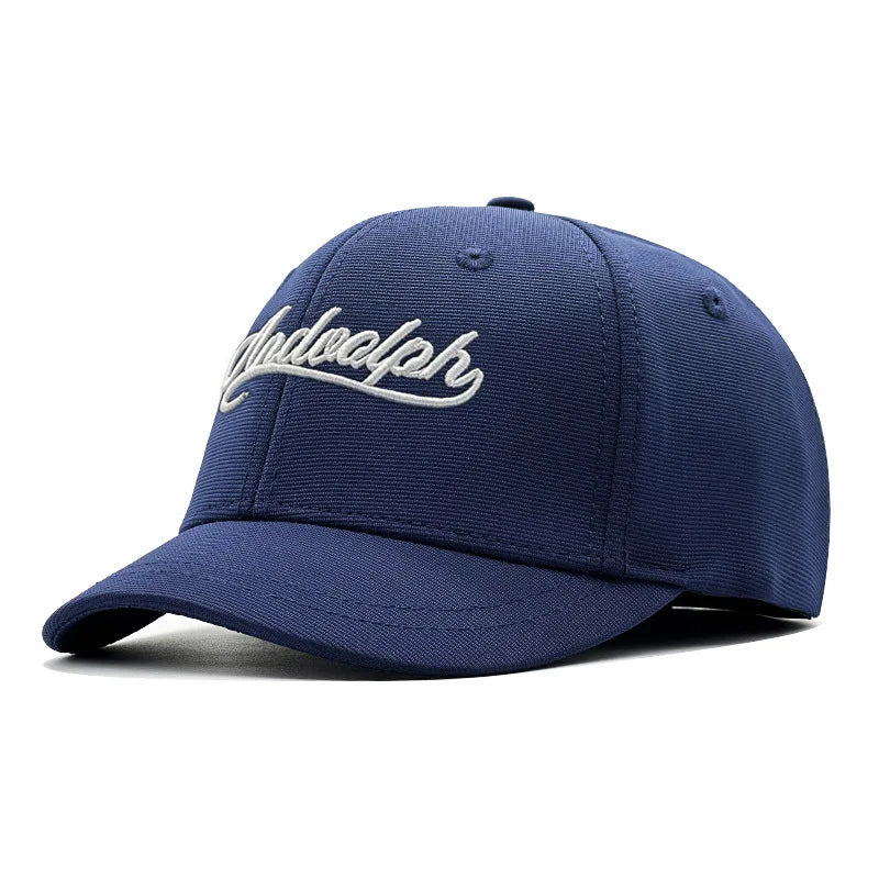 Czapka baseballowa dla mężczyzn z dużym daszkiem, z tyłu zamknięta, z krótkim daszkiem 5 cm, czapki z siateczki dopasowane do głowy, elastyczne czapki z całkowicie zamkniętym tyłem, rozmiary 56–60 cm, 61–65 cm