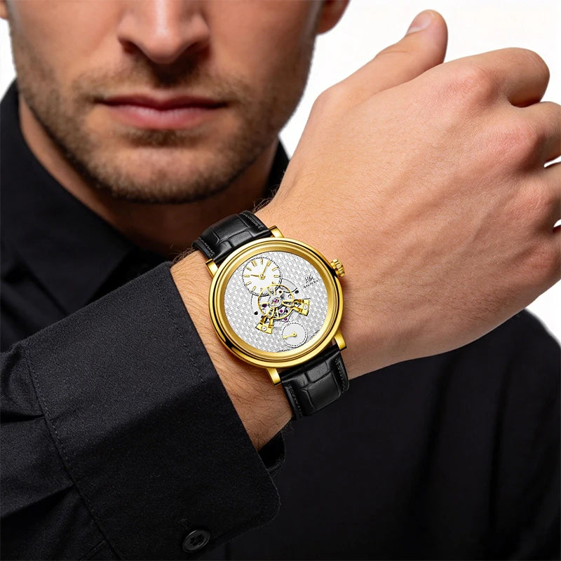 Shanghai Watch THE BUND Collection Men's Mechanical Watches Sky Dome Central Rotor Automatic Watch 43mm Case Sapphire Glass 820