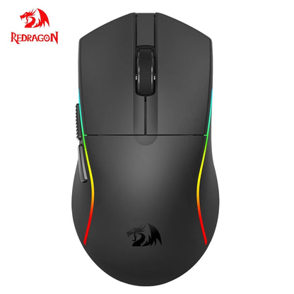Ratón gaming REDRAGON DEICIDE M816 PRO RGB USB con soporte Bluetooth 2.4G inalámbrico, 26000 DPI, 6 botones para gamers, ratón con cable para ordenador