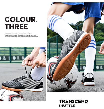 Chaussures de futsal pour homme - Chaussures de futsal professionnelles - Chaussures de football antidérapantes pour homme - Chaussures de football d'origine pour terrain dur - Chuteira Society Futebol