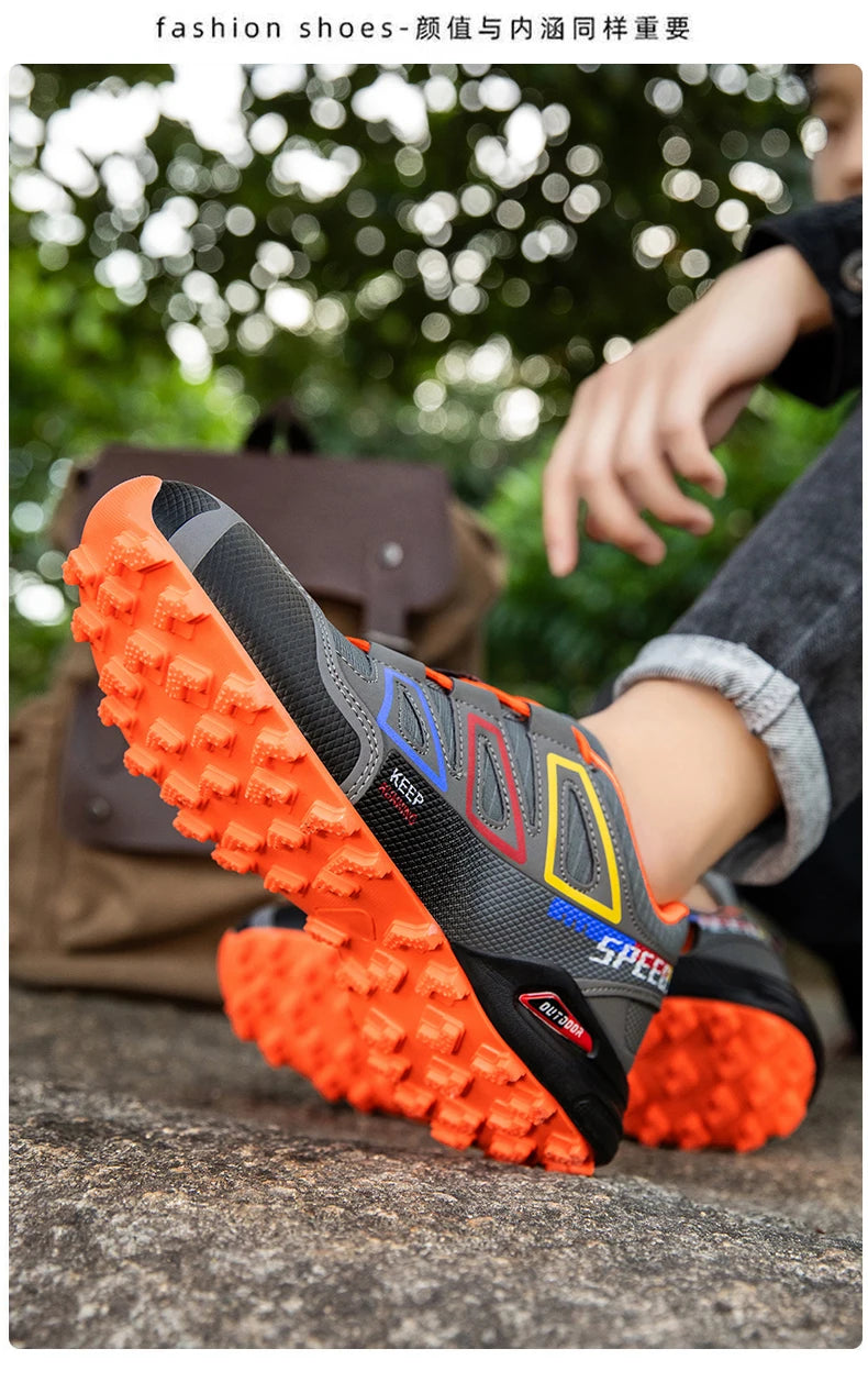 Chaussures de cyclisme pour homme - Chaussures de cyclisme tout-terrain (montagne et cross-country) pour homme - Chaussures d'entraînement de cyclisme antidérapantes et résistantes à l'usure - Chaussures de randonnée
