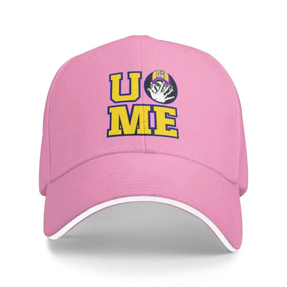 Yellow Wrestling Cena John White Custom Baseball Caps For Mens Unisex Male Beach Sunscreen Hat Snapback Cap