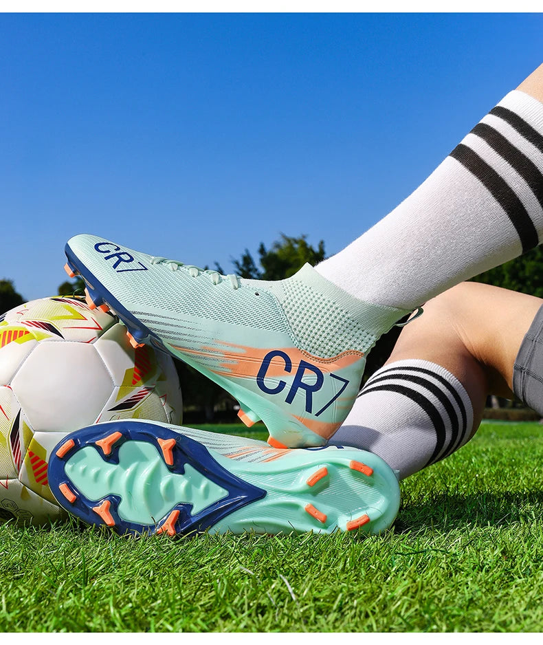 Chaussures de football pour homme, chaussures de futsal professionnelles, chaussures de football de haute qualité, crampons, femmes, unisexe, ultralégères, TF/FG, baskets