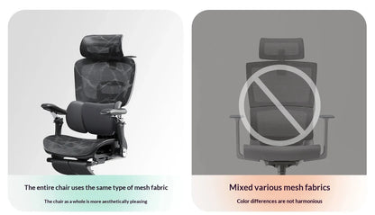 Modern Gaming Chair Racing Style Ergonomic Office Chair with Headrest & Footrest, Comfortable Gamer Desk Chair for Home, Computer Setup and Work