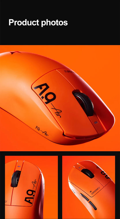 Mouse de gaming wireless ATK Dragonfly A9 Ultimate A9 Air PAW3950, ultra-ușor, ergonomic, pentru e-sports gamer FPS CSGO A9 Ultra