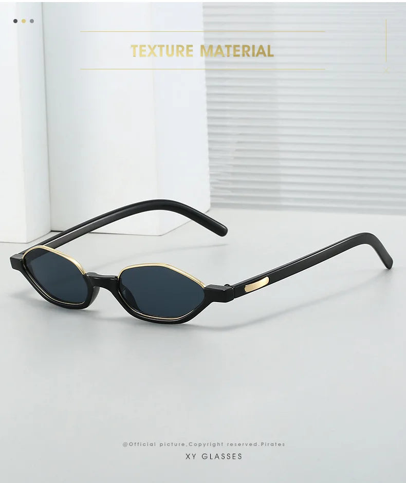 Dámské malé sluneční brýle Half Frame Designer ve stylu „cat eye“ s ochranou UV400 – značka
