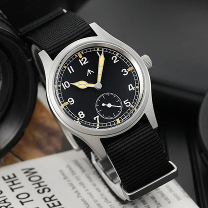 Militado V2 Version Military D12 Watch 36mm AR Sapphire Quartz Movement Watches Waterproof Sub-second Stainless Steel Wristwatch