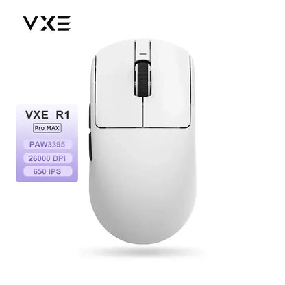 VXE Dragonfly R1 Pro MAX 2.4G Wireless Gaming Mouse PAW3395 26000DPI 3-mode Connection with Low Latency Wired Gaming Mouse