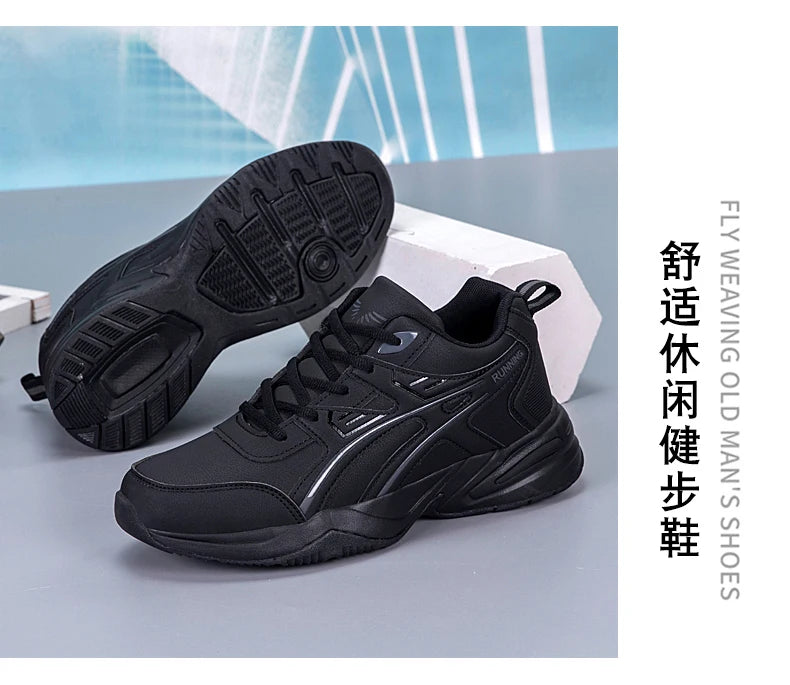 Men's classic retro casual sports shoes Four seasons soft-sole waterproof outdoor youth running shoes breathable light sneakers