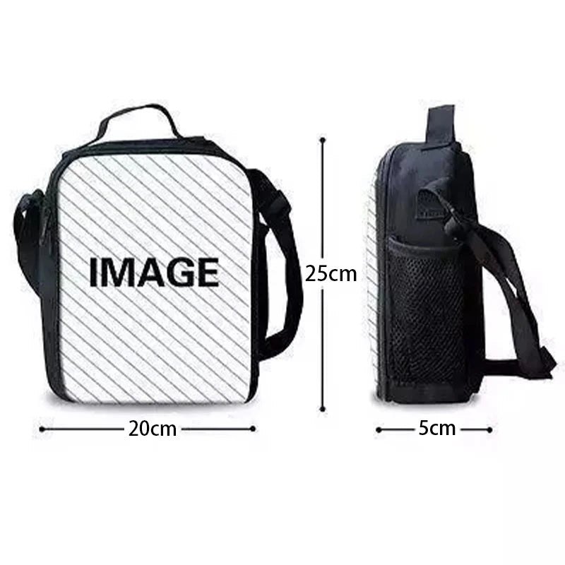 Hot Game FortniteS Child Insulated Large Capacity Bag for Boy and Girl Student Outdoor Picnic Resuable Thermal Cooler Lunch Box