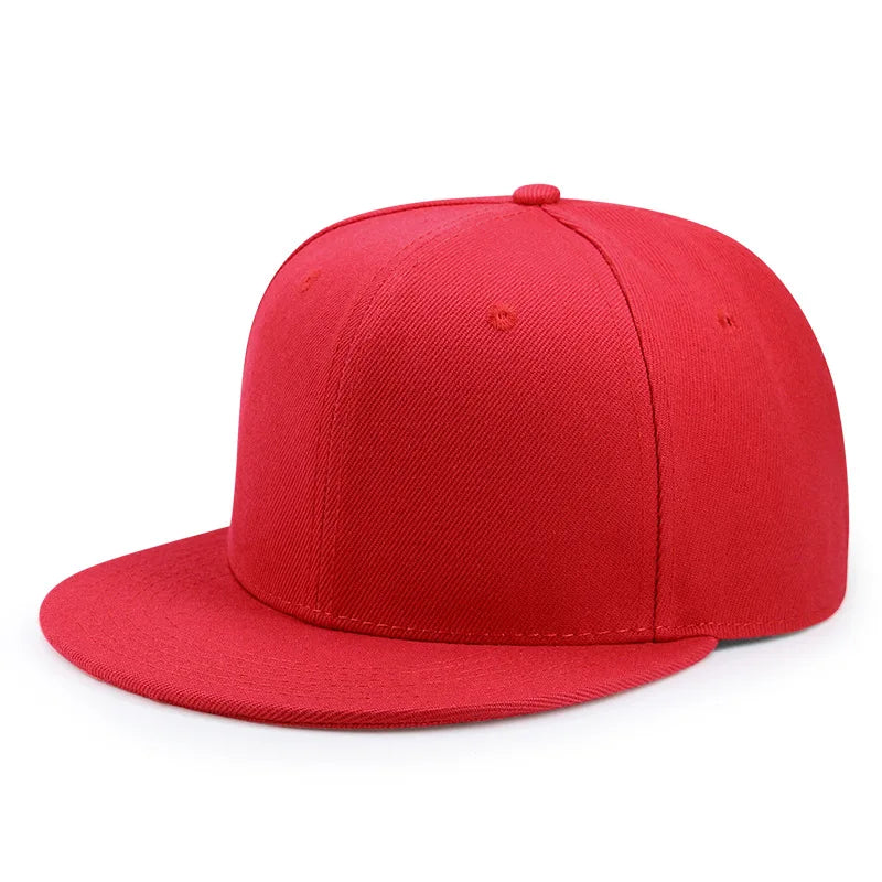 Hurtowa sprzedaż 40 kolorów regulowanych czapek z płaskim daszkiem typu snapback – damskie modne czapki baseballowe z poliestru, męskie czapki sportowe w stylu hip-hopowym
