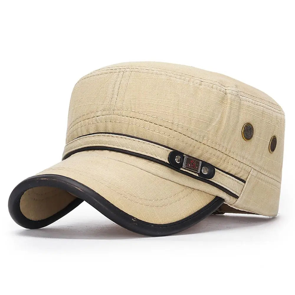 Mode Herren-Schirmmütze Frühjahr/Sommer Atmungsaktive Baseballkappe Verstellbare Freizeit-Kadettenmütze Baumwoll-Sonnenkappe