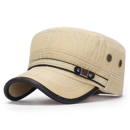 Mode Herren-Schirmmütze Frühjahr/Sommer Atmungsaktive Baseballkappe Verstellbare Freizeit-Kadettenmütze Baumwoll-Sonnenkappe