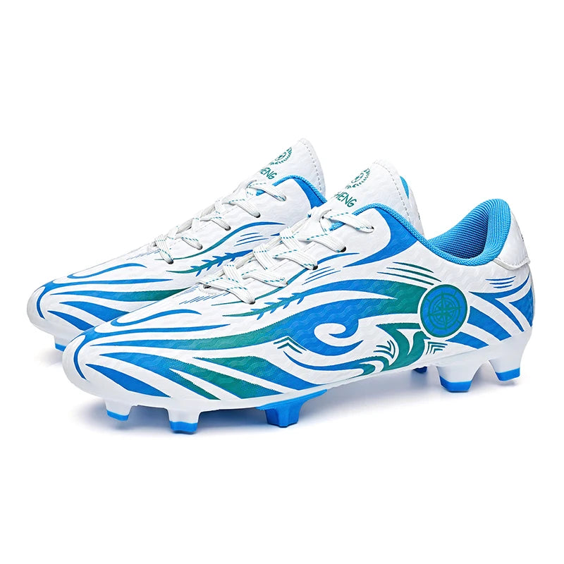 Original Soccer Cleats Man Training Shoes Outdoor Non-slip Children's Football Shoes Long Spikes Men's Futsal Shoes Size 32-45