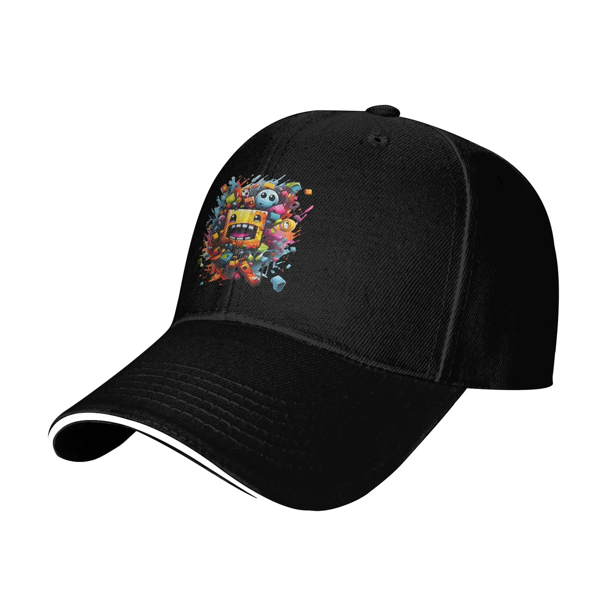 Geometry Cube Gaming Dash Casquette de baseball Hip Hop Sandwich Hats Unisexe Casquette « Dad Hat » ajustable Sport