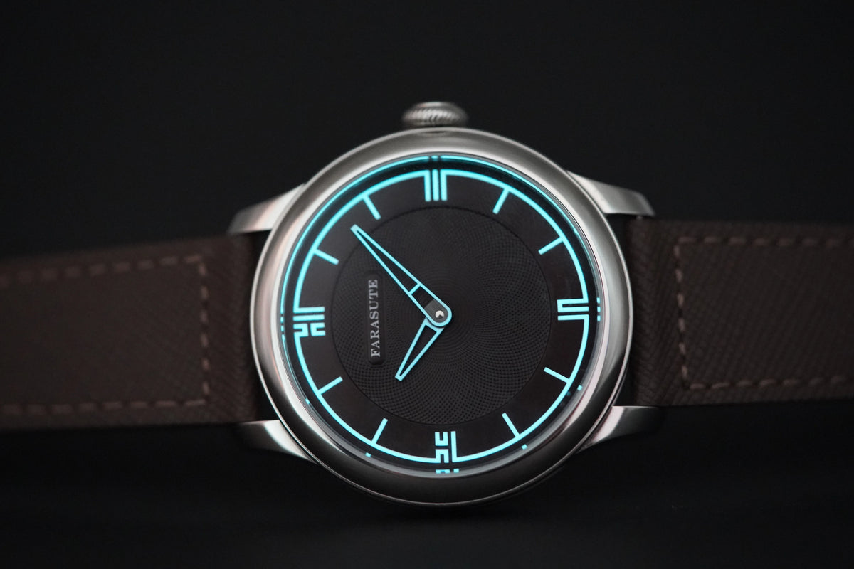 FARASUTE New Power Reserve 80 Hours Manual Mechanical Watch For Men Swiss Super Luminous Sapphire 5Bar Waterproof Wristwatches