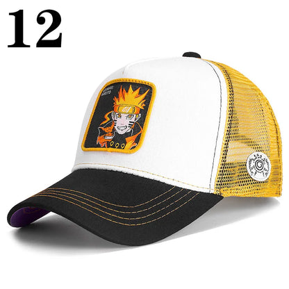 Dragon Ball DRAGONBALL Mesh Cap Cartoon Mesh Cap Men And Women Baseball Cap Fashion Patch Trucker Cap