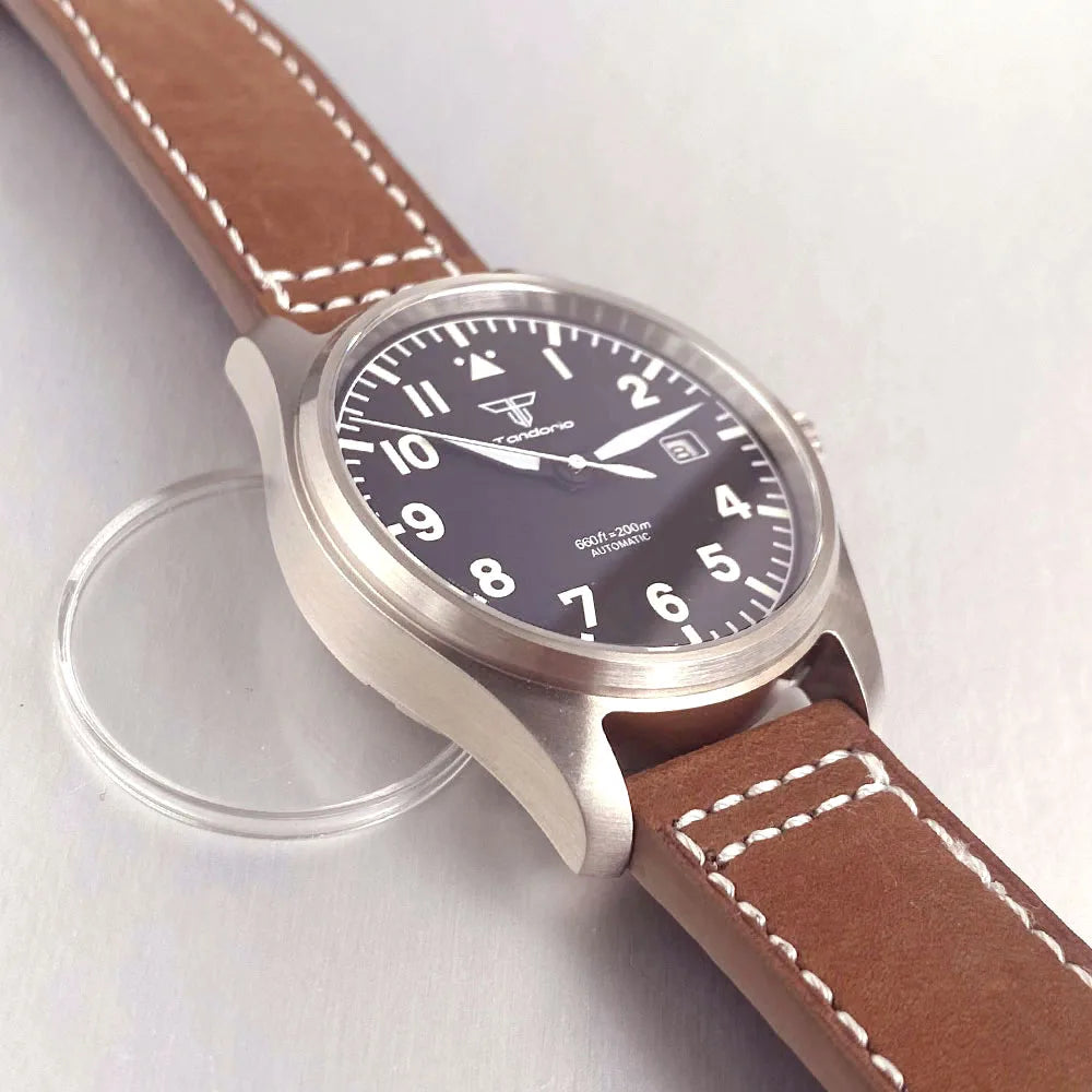 39mm Pilot Aviator Diving Watches Miyota8215 Automatic Mechanical Watch for Men 20BAR Waterproof Sapphire Crystal 316L Steel