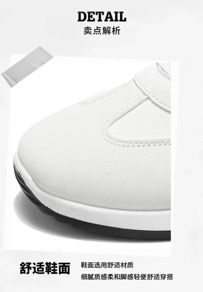 Men's Shoes, Spring and Autumn Trendy Styles, New Cross-Border Models, White, Black, Red Sneakers, Soft-Soled Breathable Men's Low-Top Versatile Casual Shoes