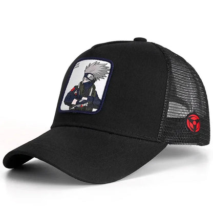 High Quality Naruto Snapback Baseball Cap Uchiha Itachi Anime Styles Cap Men Women Hip Hop Dad Adjustable Mesh Hat Trucker Hat