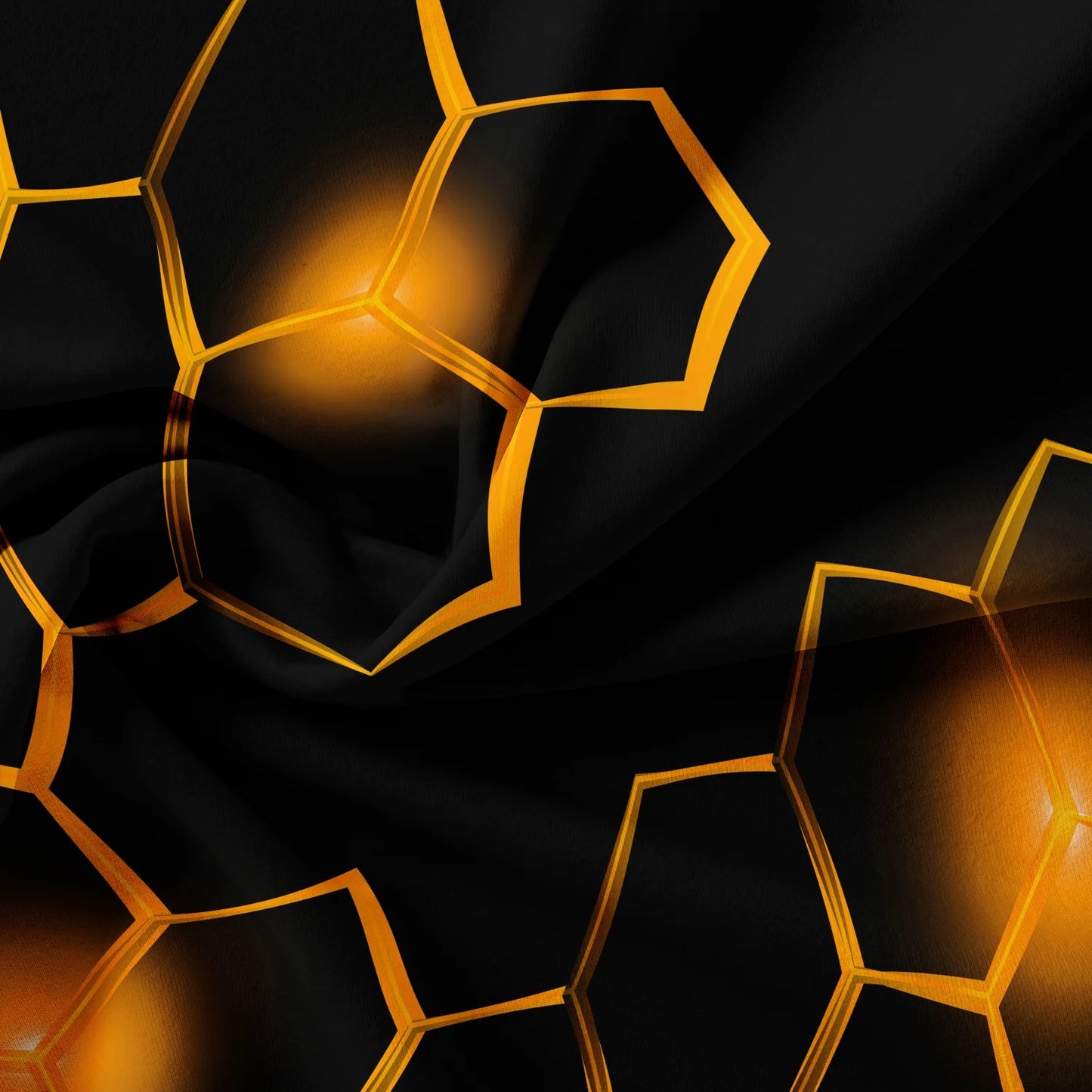 Conjunto de Capa de Edredão 3D Geométrica com Padrão Hexagonal em Favo de Mel, 3 Peças, Roupa de Cama em Poliéster Colorido com Impressão Digital e Fecho de Correr