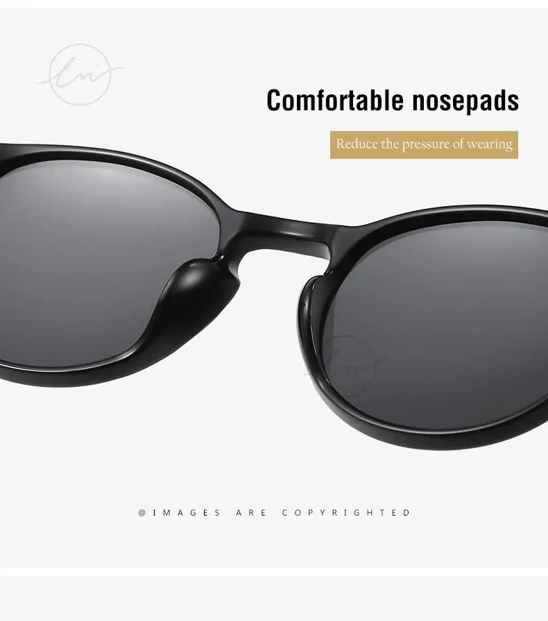 LM Retro kulaté sluneční brýle pro ženy a muže, ultralehké, TR90, polarizované, unisex, brýle na řízení, vintage sluneční brýle, UV400, Gafas De Sol