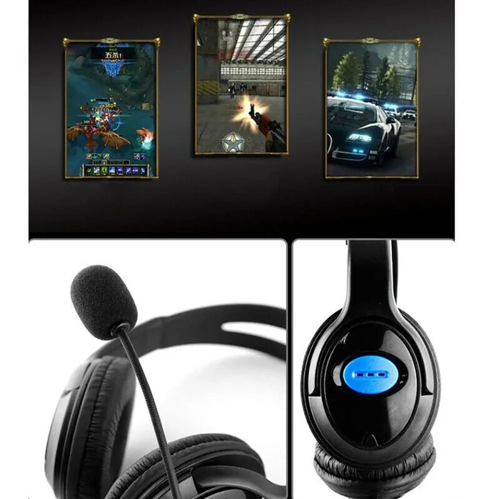 Casque de jeu filaire avec microphone, isolation du bruit, casque musical supra-auriculaire, stéréo, basses profondes, écouteurs pour joueurs, ordinateur portable, PC