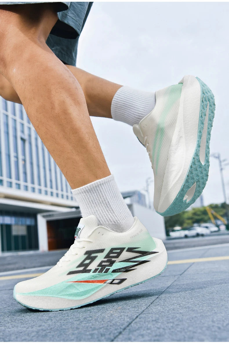Heren Sport Carbon Board Specialiteit Ademend Lichtgewicht Dames Comfortabele Sportieve Antislip Sneakers Marathon Hardloopschoen