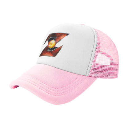 Adult Dragon Ball  Z Logo Trucker Caps Mesh Baseball Cap Polyester  Hats Trucker Hat Breathable Sports Cap Summer