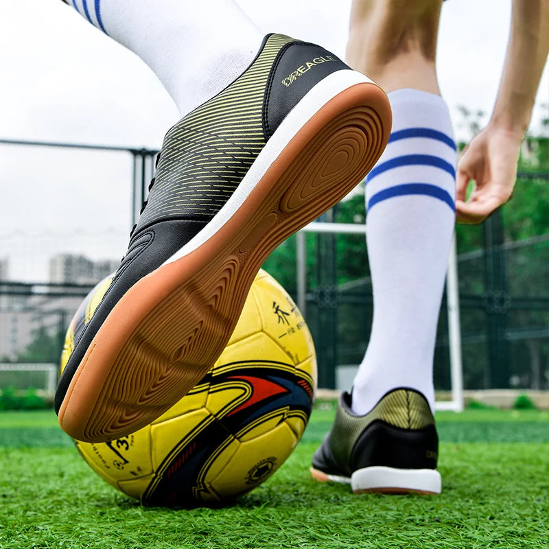 Chaussures de futsal pour homme - Chaussures de futsal professionnelles - Chaussures de football antidérapantes pour homme - Chaussures de football d'origine pour terrain dur - Chuteira Society Futebol