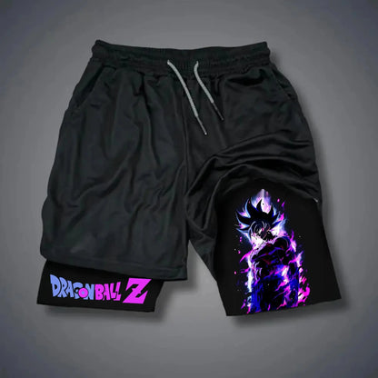 Dragon Ball Summer Men's Shorts Anime Printed Sports Pants Breathable Quick Drying Double Layer Shorts Gym Pants 2026 Streetwear