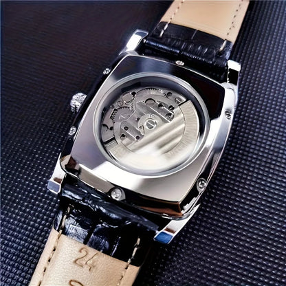[Orologio meccanico di lusso con tourbillon] Orologio meccanico di lusso con tourbillon leggero da uomo – Modello di alta gamma completamente automatico, con design «scheletrato» di tendenza, ideale per un look professionale o