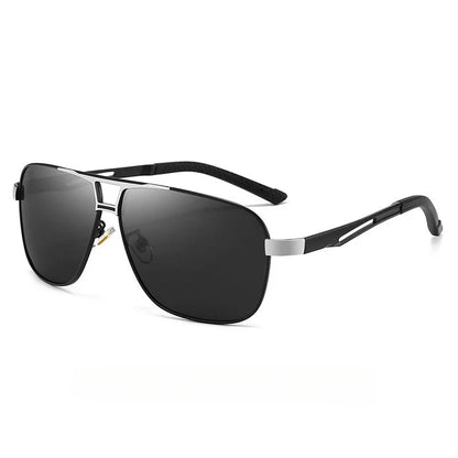 Huippulaatuiset alumiini-magnesium-neliönmuotoiset polarisoidut fotokromaattiset aurinkolasit miehille – sotilas-, turva- ja ajolasit Oculos De Sol Masculino