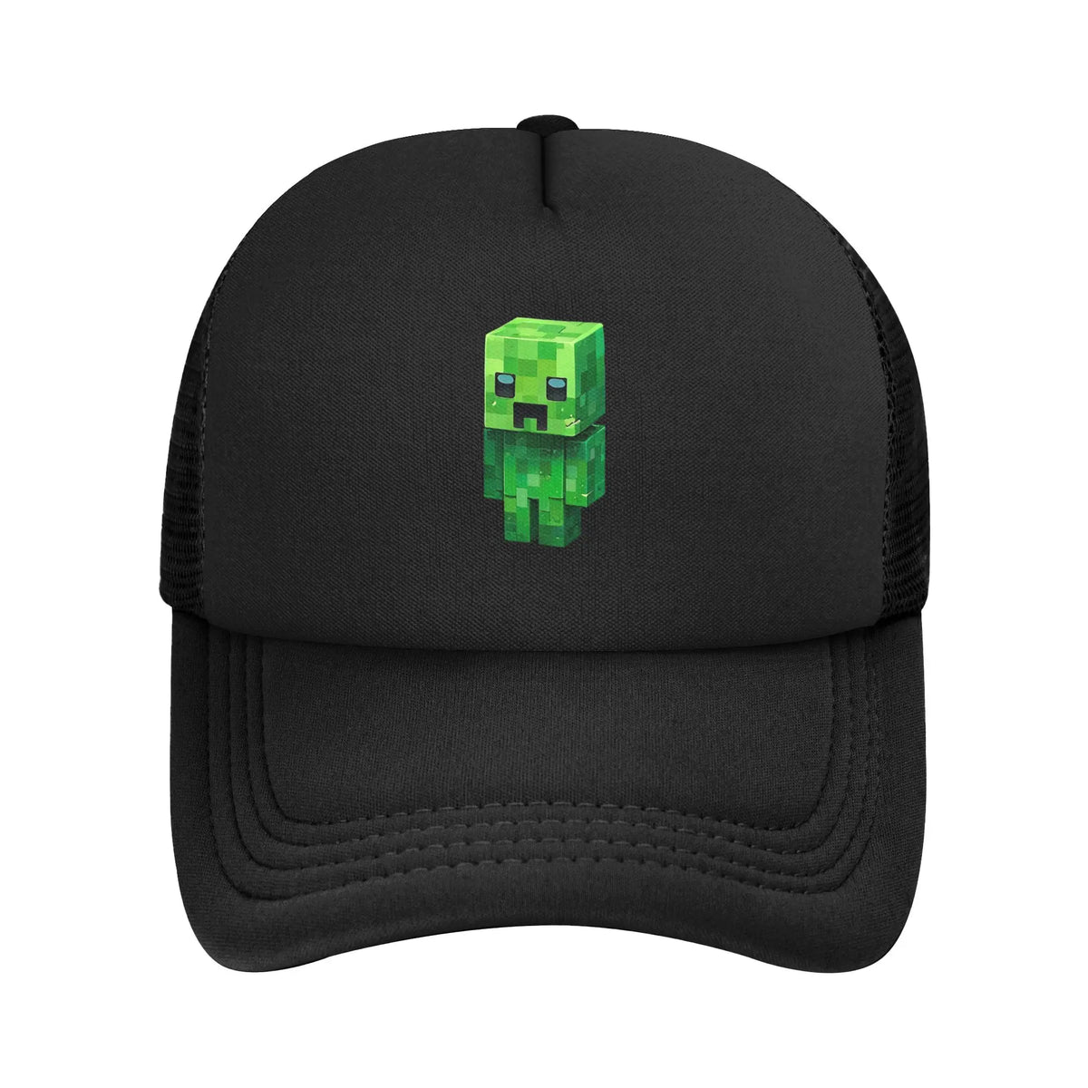 krępy poszukiwacz przygód odkrywa potwora Creepersa za sobą Czapka z daszkiem Czapki przeciwsłoneczne Czapki z regulowanym zapięciem typu snapback Czapka baseballowa z siateczką