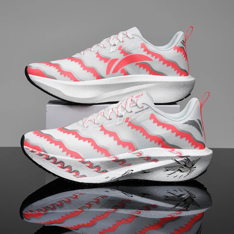 Chaussures de sport d'été pour homme et femme, légères, pour le marathon, respirantes, protégeant les pieds, idéales pour la marche