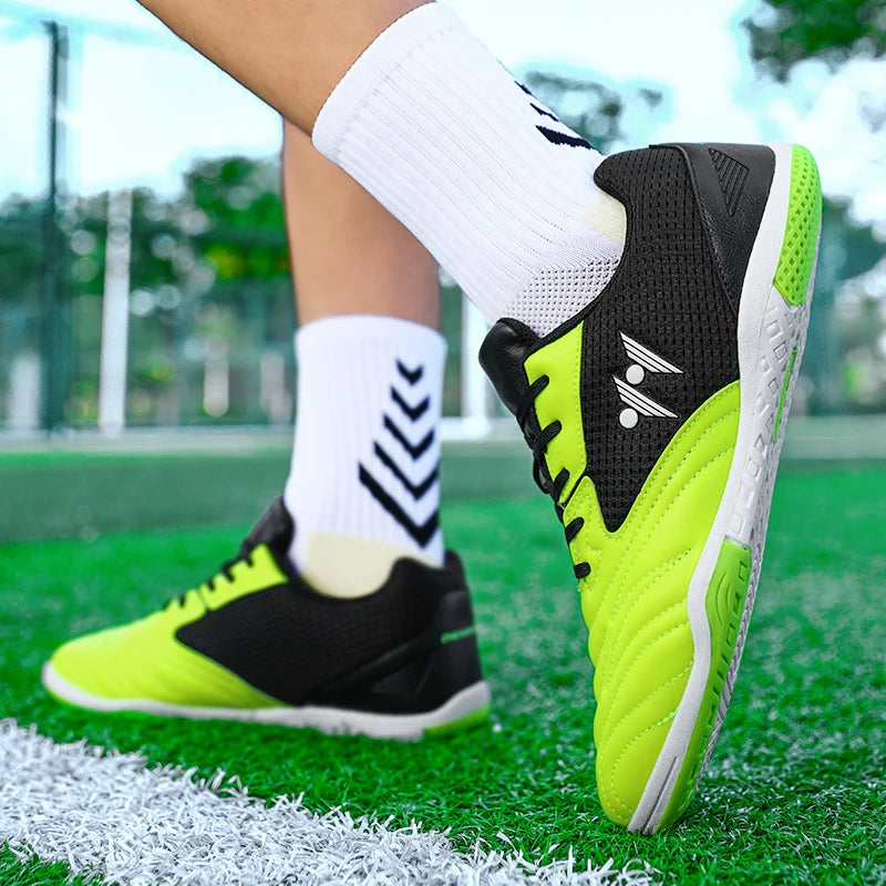 Chaussures de football pour homme neuves de haute qualité, à tige haute, pour gazon naturel et futsal, antidérapantes, pour matchs en salle et en extérieur, best-sellers des sports de plein air