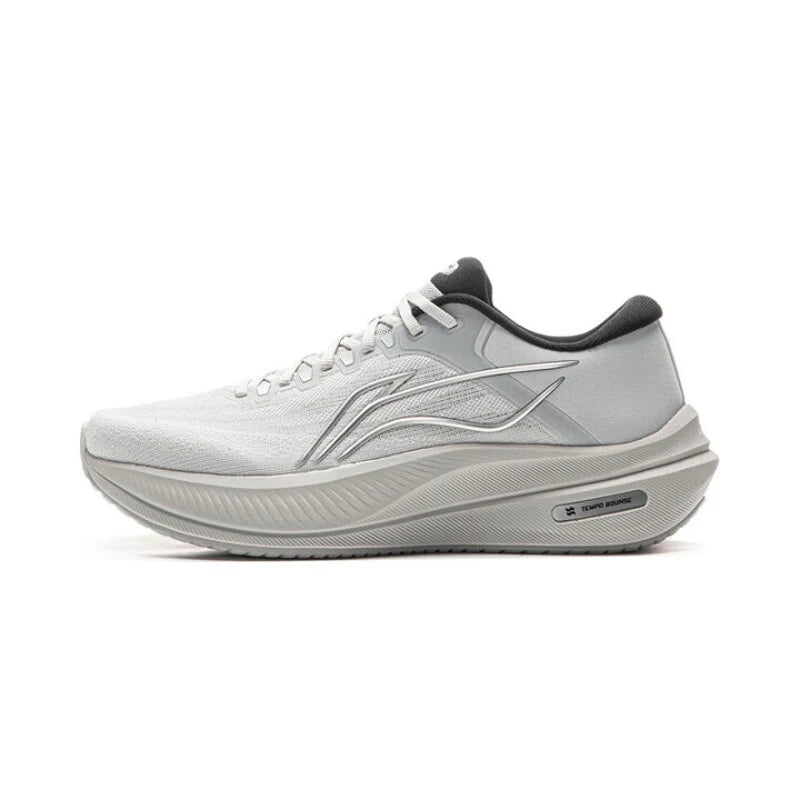 Li-Ning men's YUEYING 5 optimized cushion running shoes with wide toe box, TEMPO BOUNSE reflective Li-Ning sneakers, models ARHV015 and ARHW003