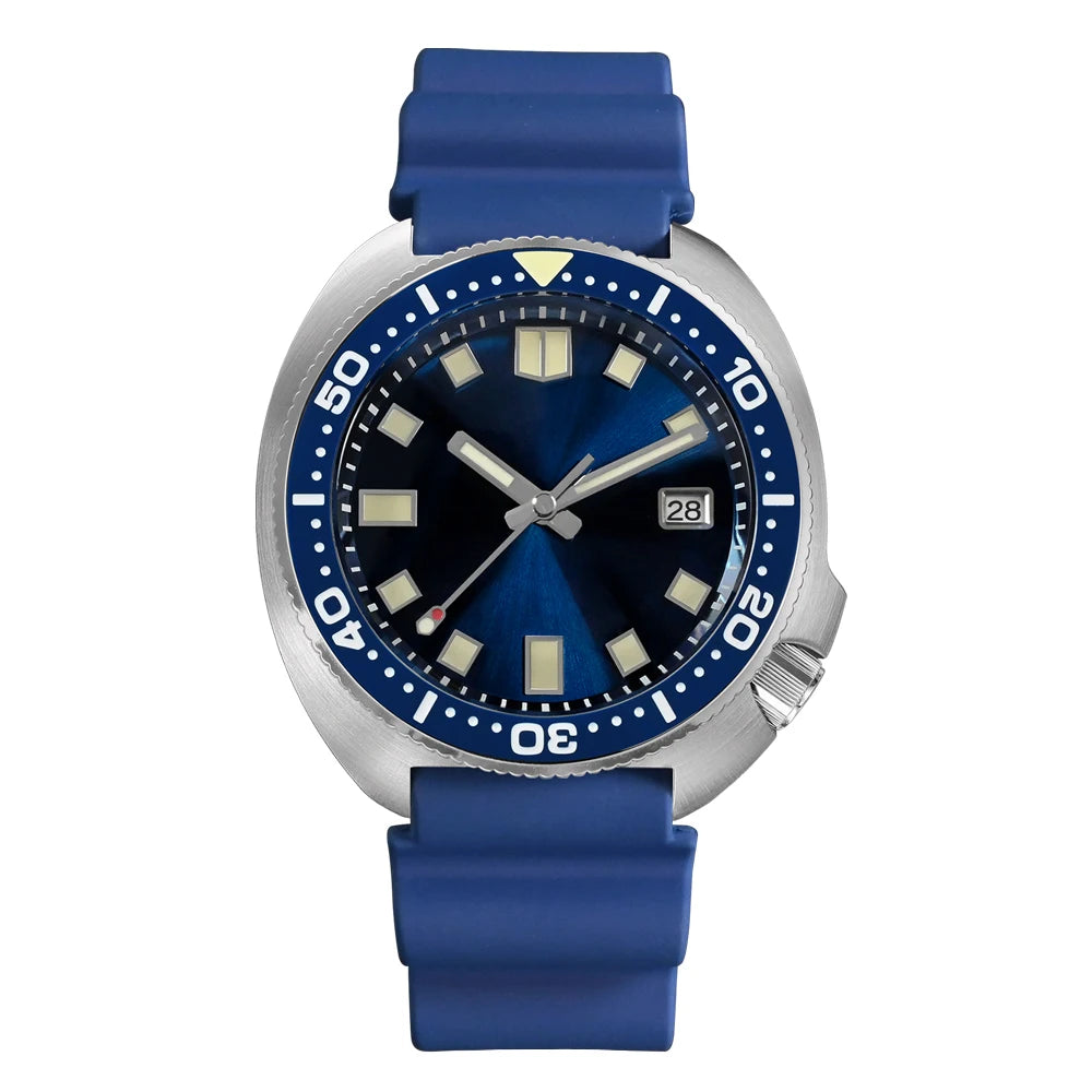 San Martin Turtle Men's Diver Watch 44mm NH35 Automatic Mechanical Wristwatch Sapphire Waterproof 200m Luminous Watches SN0047