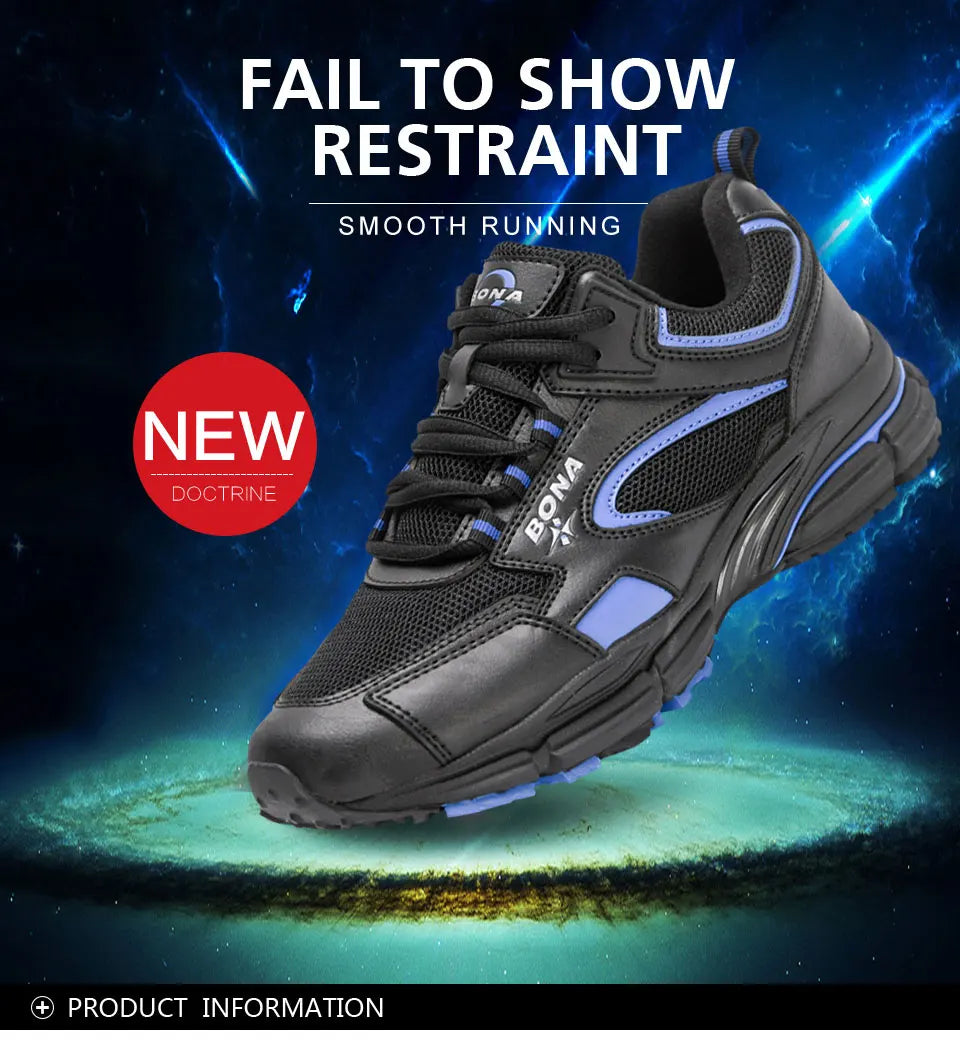 BONA Scarpe da corsa per nuovi designer Scarpe sportive da esterno traspiranti Scarpe da ginnastica leggere da donna Scarpe sportive comode da donna