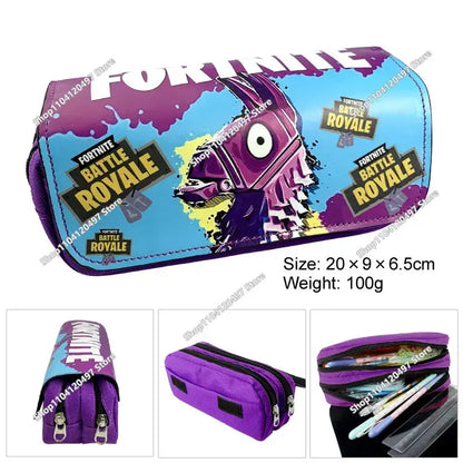 Fortnited Student Pencilcase Large Capacity Pencil Case Kids Toys Pen Bag School Supplies Stationery Pouch Boys Game Gifts