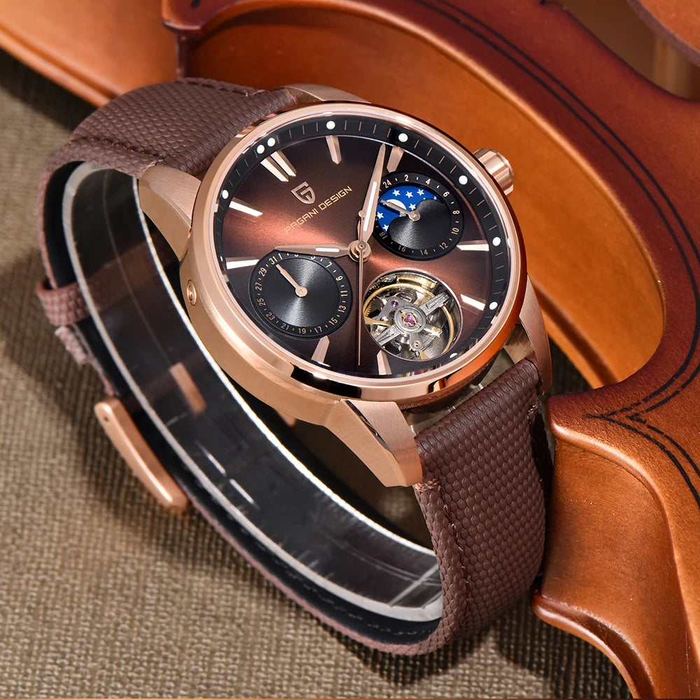 Pagani Design 2025 New 41MM Luxury Automatic Mechanical Men's Watch Stainless Steel 100m Waterproof Pilot Watch reloj hombre