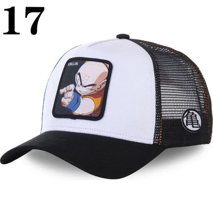 Dragon Ball DRAGONBALL Mesh Cap Cartoon Mesh Cap Men And Women Baseball Cap Fashion Patch Trucker Cap