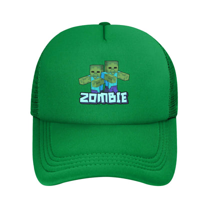 krępy poszukiwacz przygód odkrywa potwora Creepersa za sobą Czapka z daszkiem Czapki przeciwsłoneczne Czapki z regulowanym zapięciem typu snapback Czapka baseballowa z siateczką