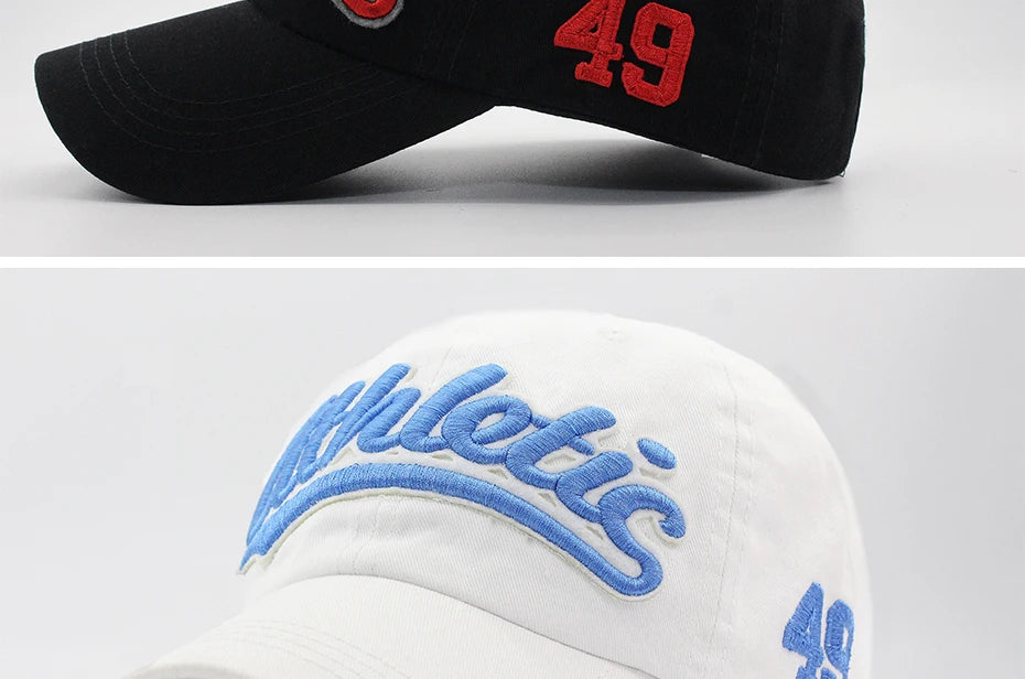 Baseballkappe mit großer Buchstabenstickerei für Herren, Sommer, Freizeit, Damenmode, Snapback, Baumwollkappen, Schirm, Hip-Hop-Mütze, Herbst, verstellbar