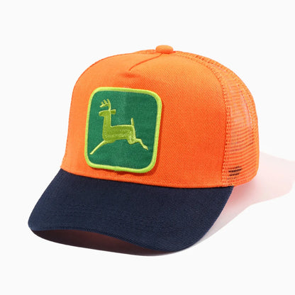 Elk Embroidery Duckbill Cap for Women, Sun Protection Wide Brim Baseball Cap, Adjustable Mesh Cap, Export Ready Stock Hat