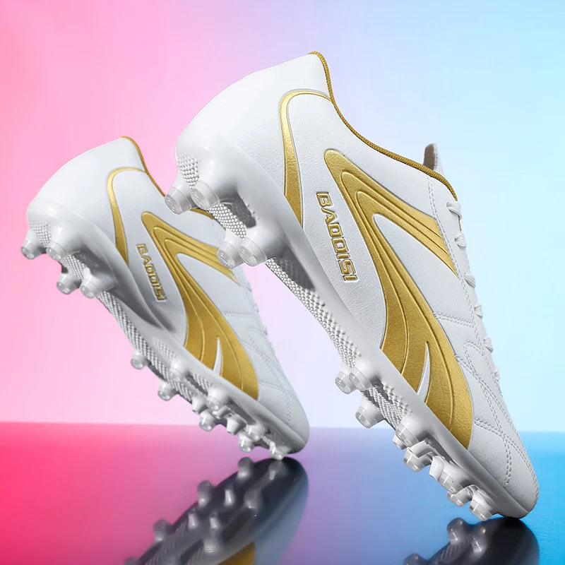 Chaussures de football professionnelles pour hommes – Baskets de football pour adultes – Futsal en salle – Ultralégères – Antidérapantes – Résistantes à l’usure – Bottes de sport