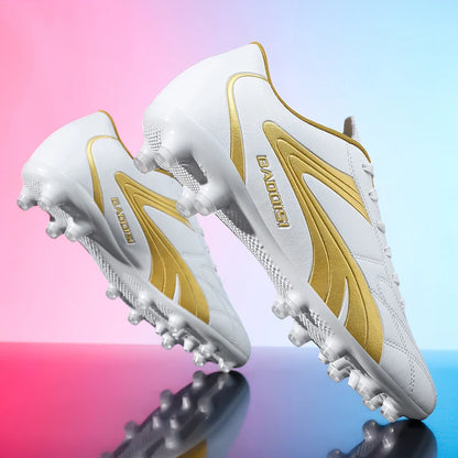Chaussures de football professionnelles pour hommes – Baskets de football pour adultes – Futsal en salle – Ultralégères – Antidérapantes – Résistantes à l’usure – Bottes de sport