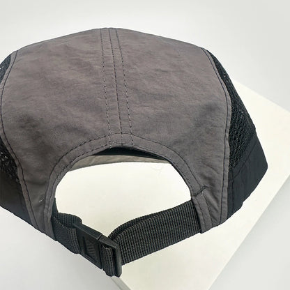 Unisex Flat Eave Embroidered Letters Baseball Hats Breathable Korean Sunshade Quick Drying Peaked Caps Niche Versatile ins