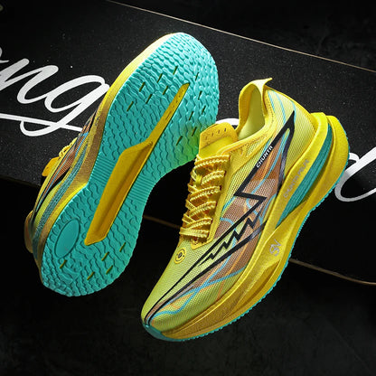 Men Running Shoes Carbon Board Speciality Marathon Sports Breathable Lightweight Women's Comfortable Nonskid Chunta Sneakers